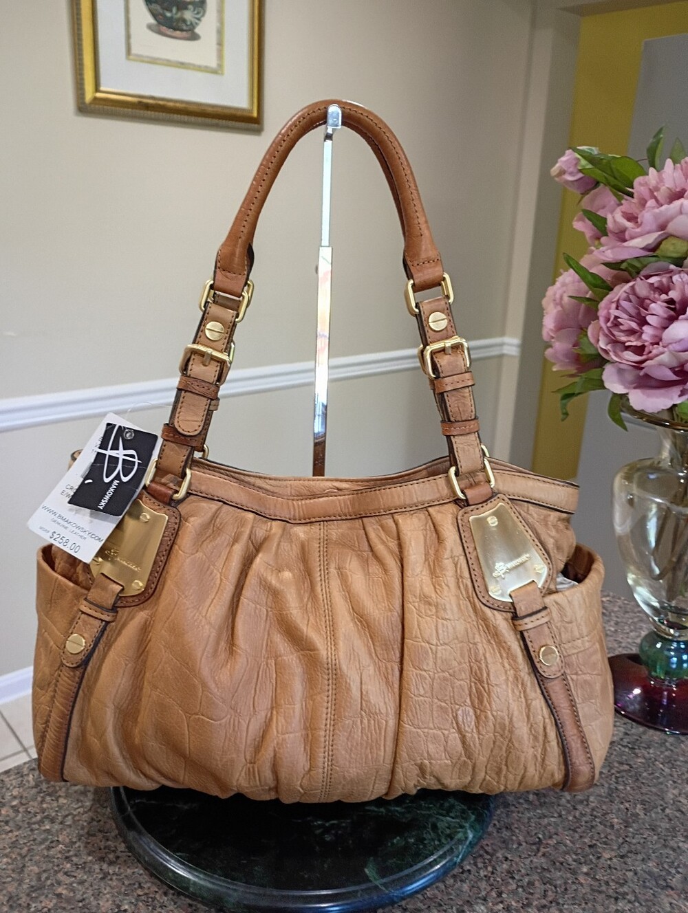 NWT B.makowsky Leather Satchel